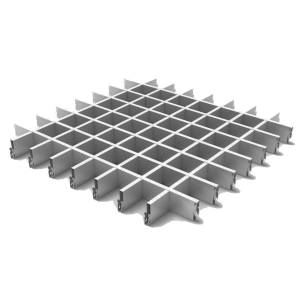 Грильято потолок 75x75 H-40 металлик